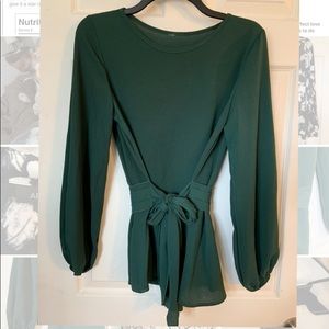 Green blouse